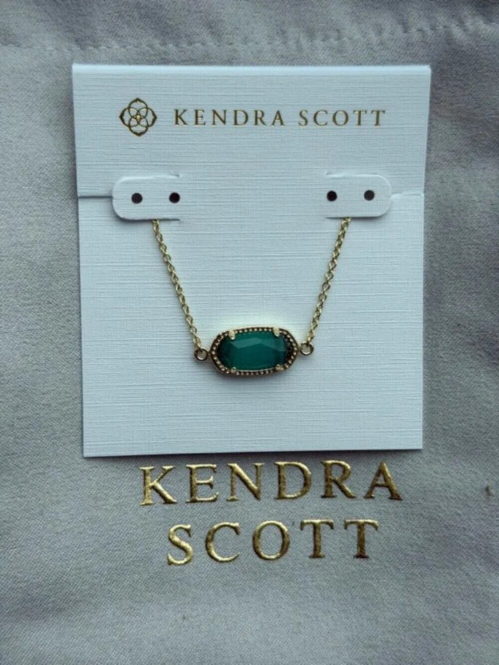 Kendra Scott Green Pendant Bracelet